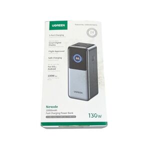 Pp3O UGREEN - Nexode 130W 20000mAh Fast Charge Power Bank Smart Display 3-port